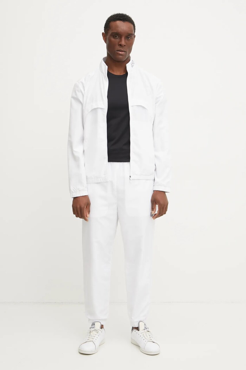 EA7 Emporio Armani trening barbati, culoarea alb, AF12948.7M000174