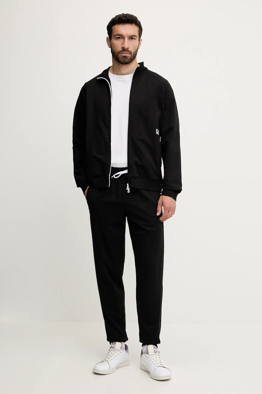 EA7 Emporio Armani trening din bumbac culoarea negru, AF12681.7M000206