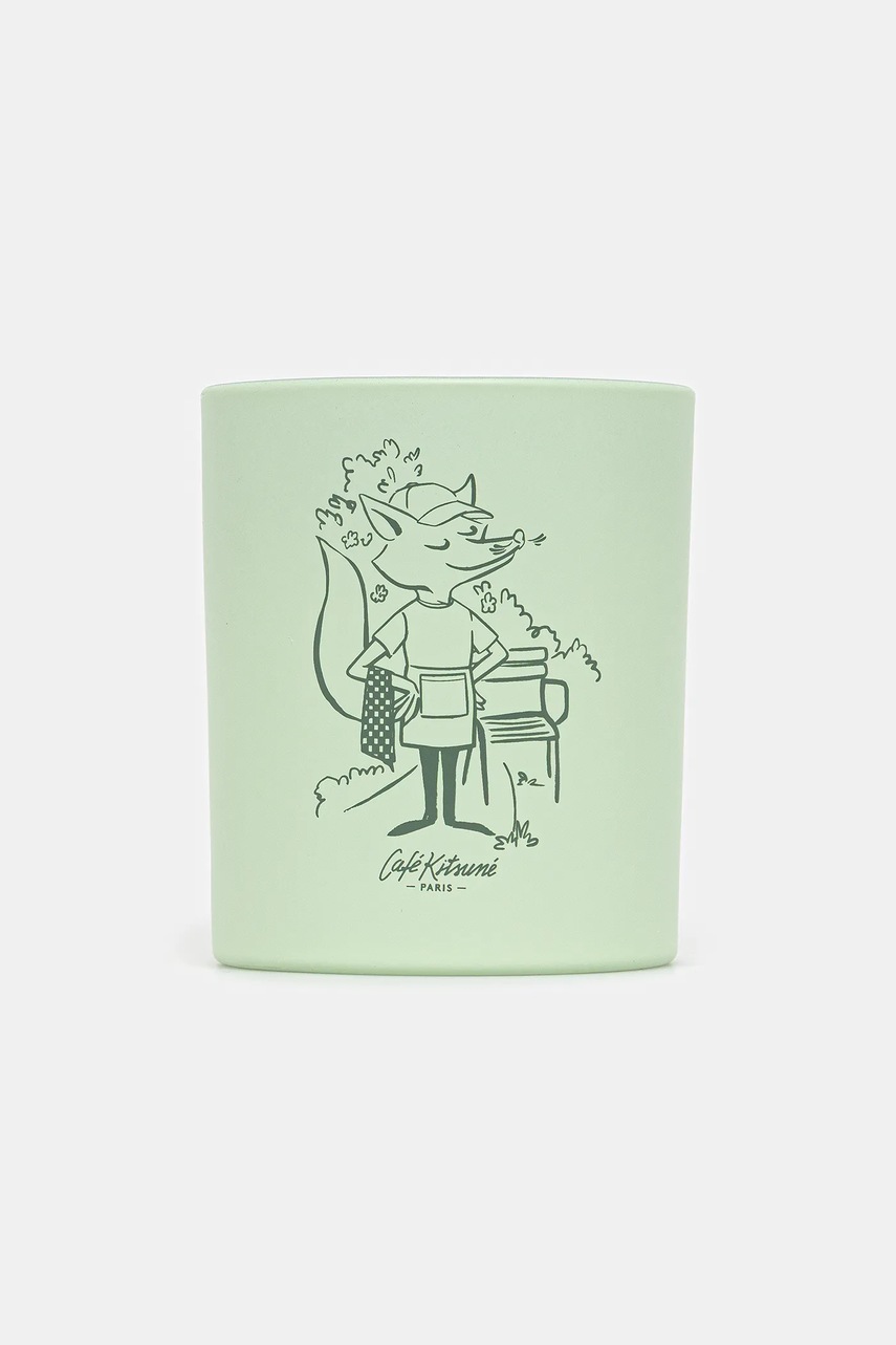 Café Kitsuné lumanare aromată Green Garden Candle culoarea verde, OU08401O0003