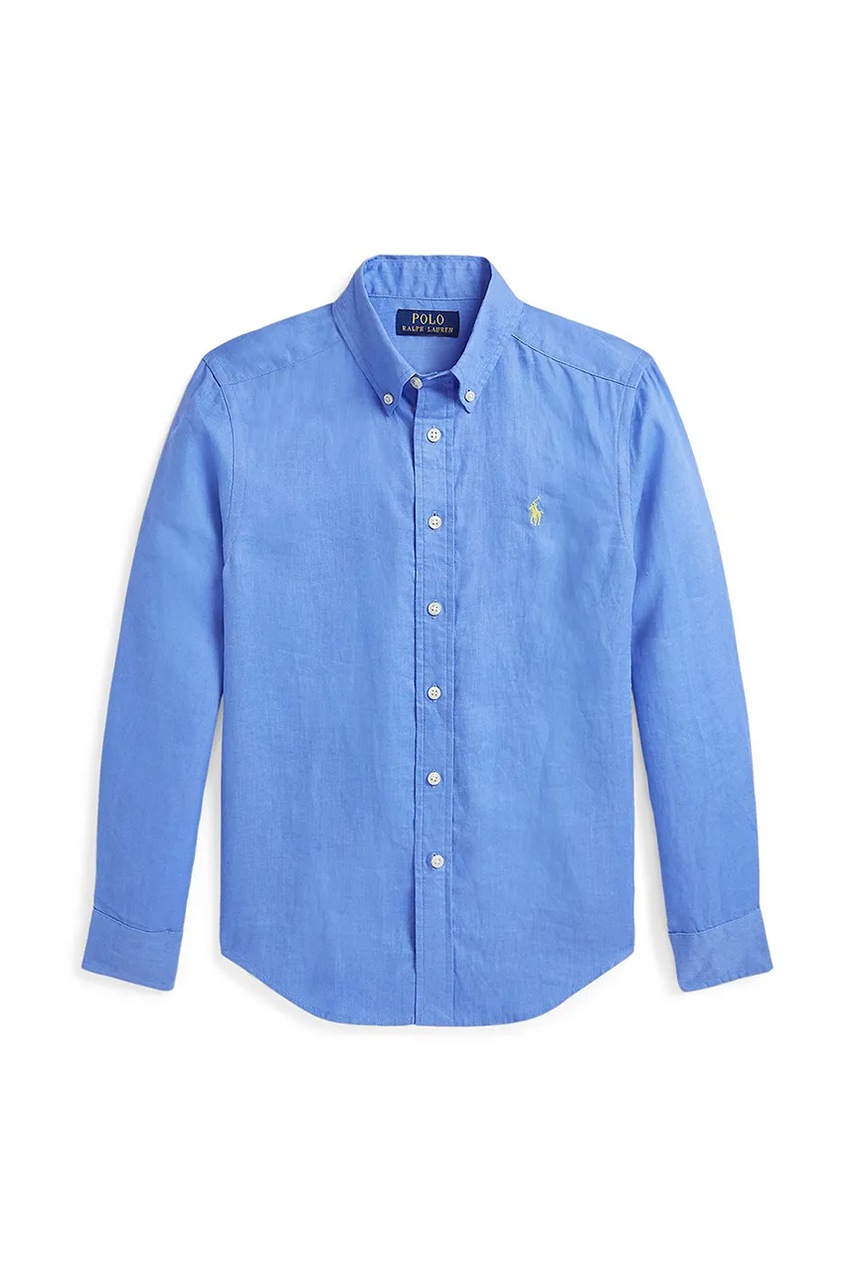 

Детска ленена риза Polo Ralph Lauren в синьо 323967600001, Син