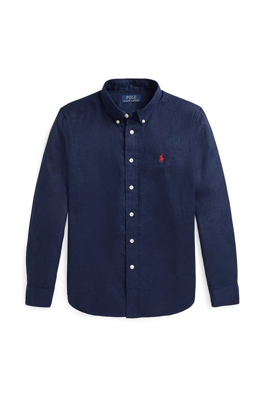 

Детска ленена риза Polo Ralph Lauren в тъмносиньо 323967600004, Тъмносин