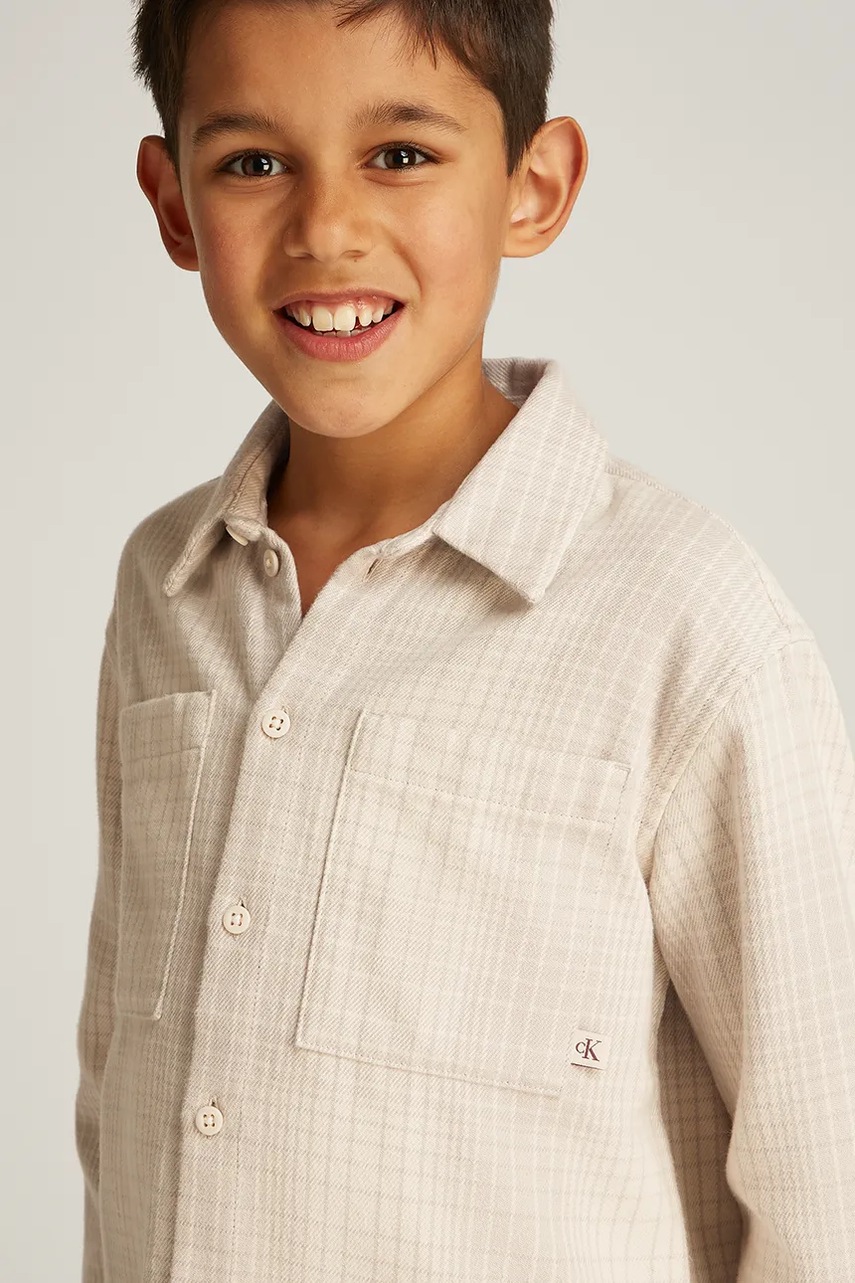 Παιδικό πουκάμισο Calvin Klein Jeans φωτογραφία