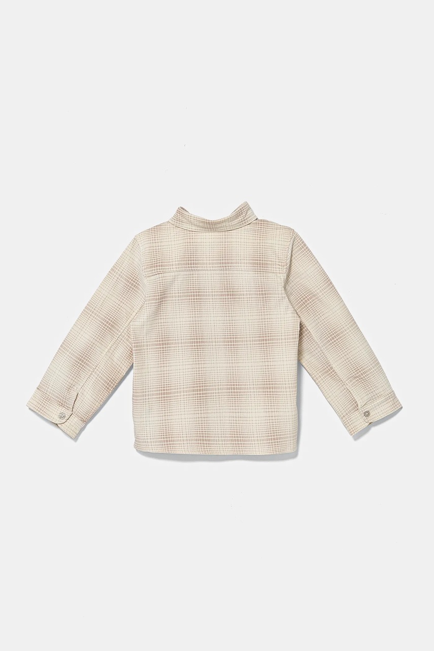 Дитяча сорочка Calvin Klein Jeans колір бежевий IN0IN00272