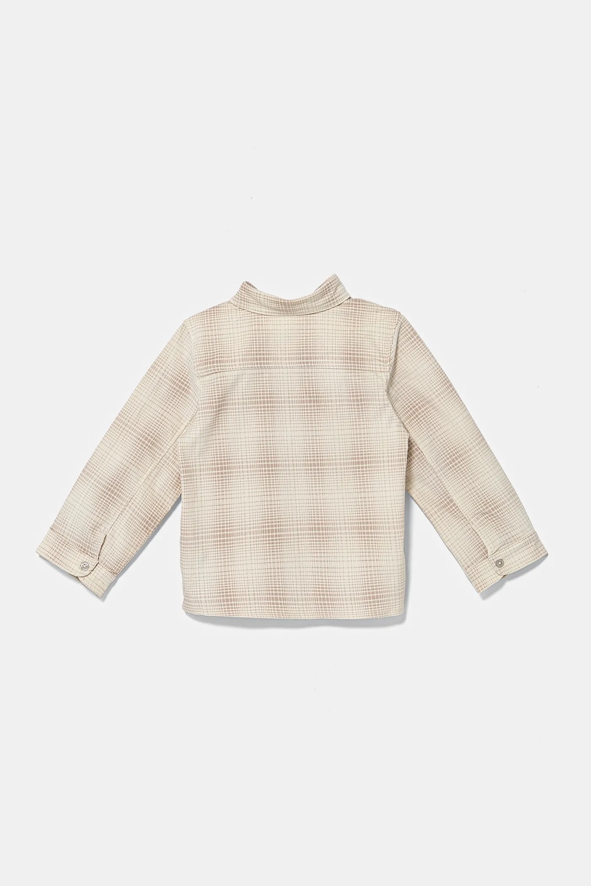 Детская рубашка Calvin Klein Jeans цвет бежевый IN0IN00272 Детская рубашка Calvin Klein Jeans цвет бежевый IN0IN00272