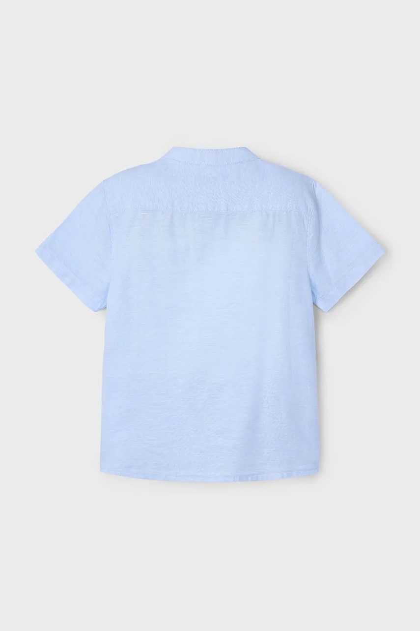 Детская рубашка с примесью льна Mayoral 3113