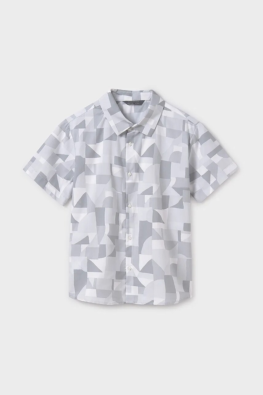 Mayoral camasa de bumbac pentru copii culoarea gri, 6138