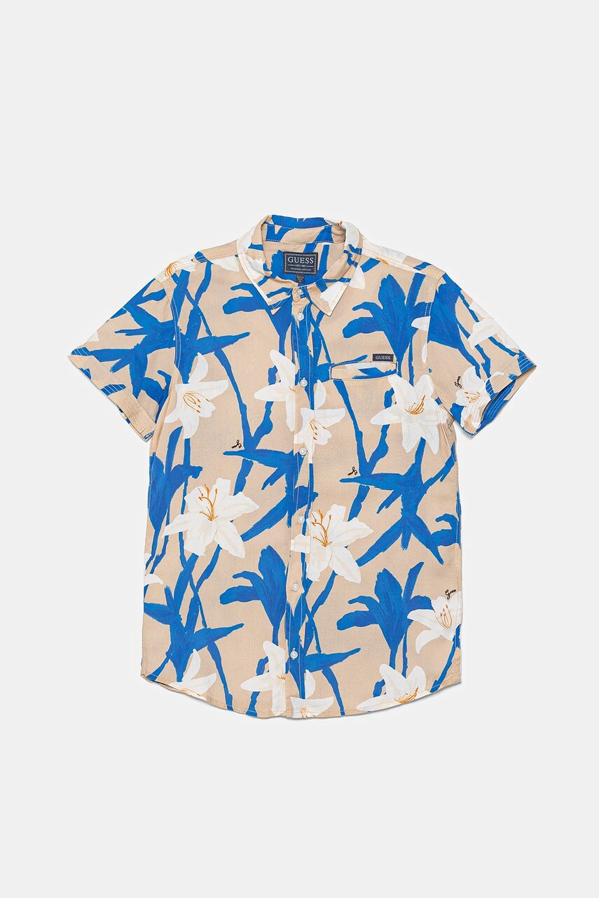 Levně Dětská košile Guess fialová barva, L5GH02 WG5V0