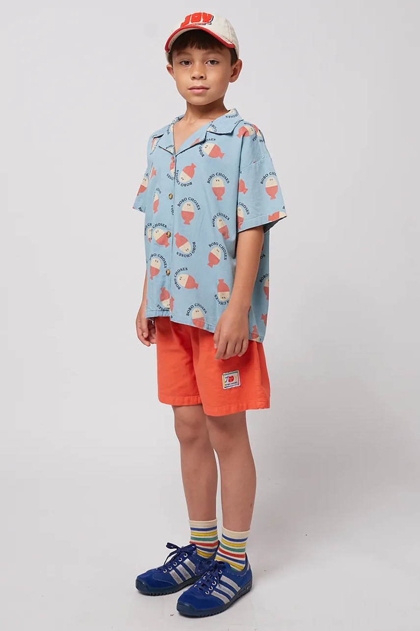 Παιδικό βαμβακερό πουκάμισο Bobo Choses Morning Egg φωτογραφία