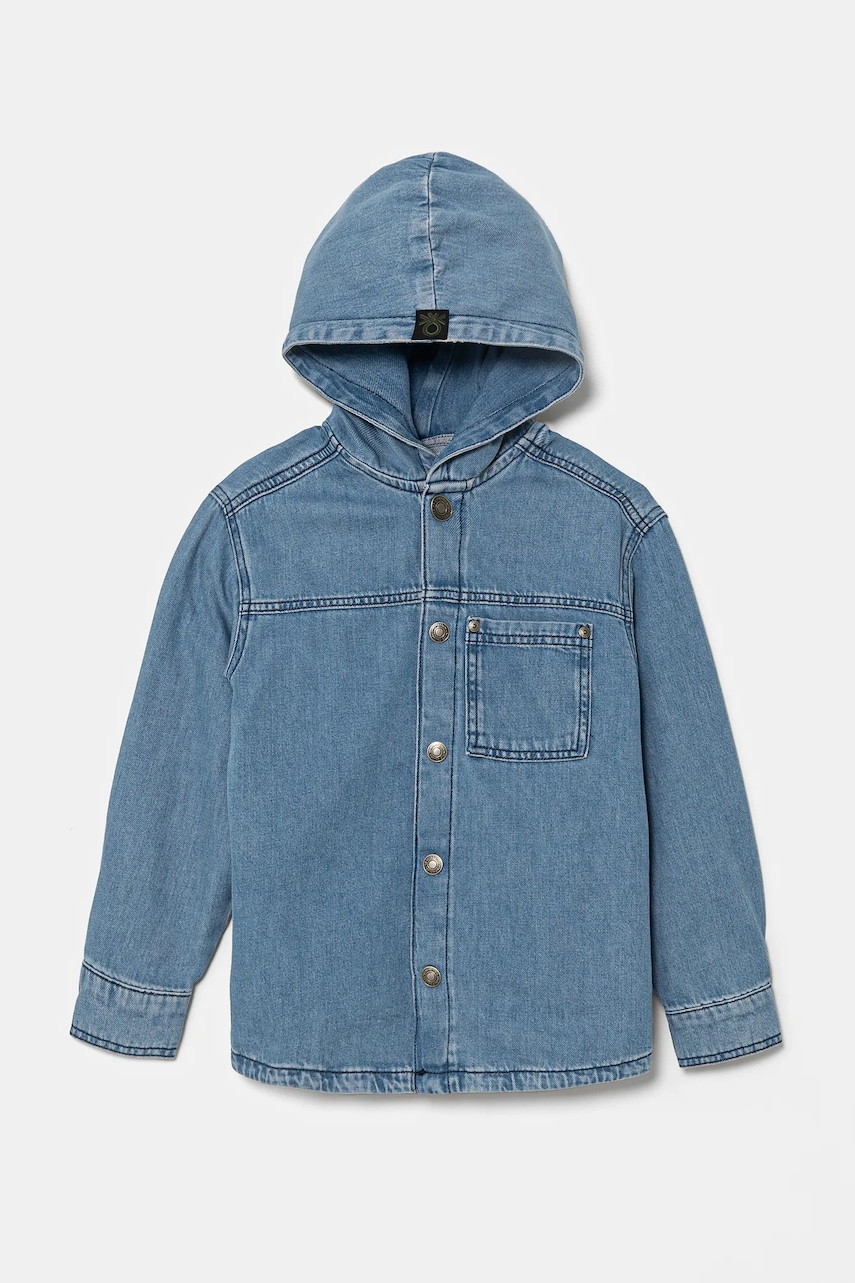 United Colors of Benetton camasa din denim pentru copii 5PWACQ03X United Colors of Benetton camasa din denim pentru copii 5PWACQ03X