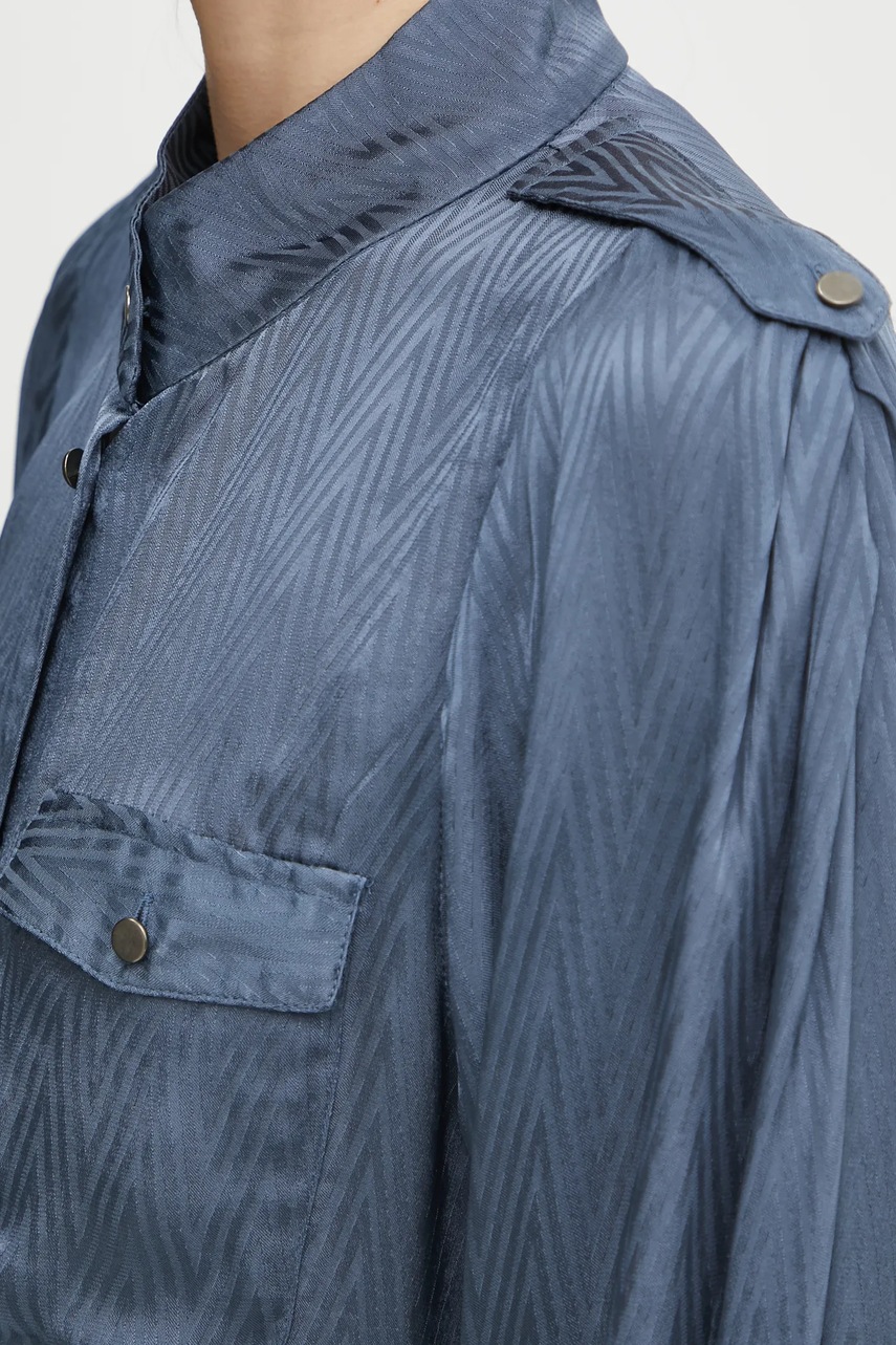 Πουκάμισο Bruuns Bazaar χρώμα: μπλε, BBW4223 φωτογραφία