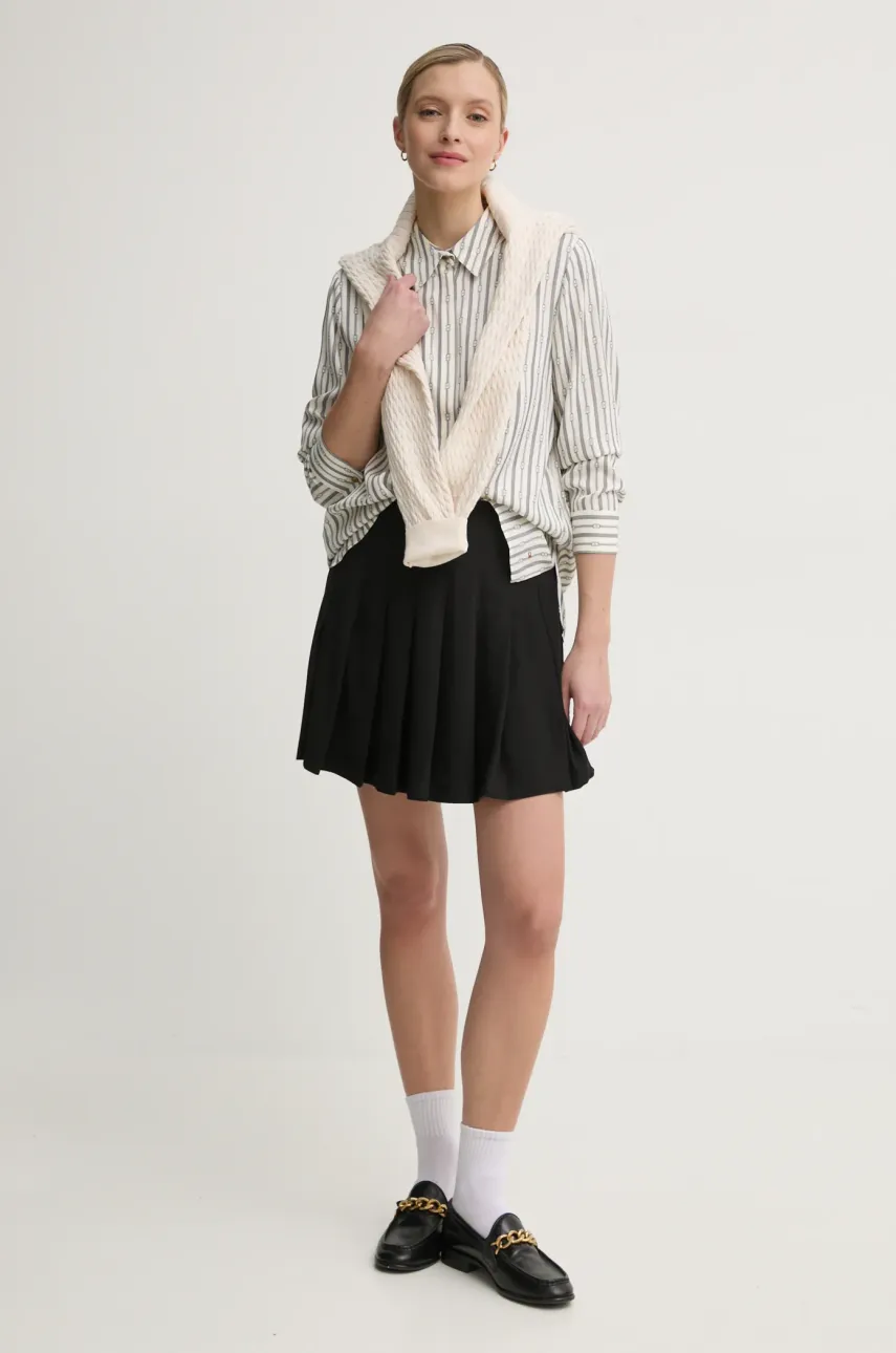 Рубашка Tommy Hilfiger женская цвет бежевый regular классический воротник WW0WW44036 Рубашка Tommy Hilfiger женская цвет бежевый regular классический воротник WW0WW44036