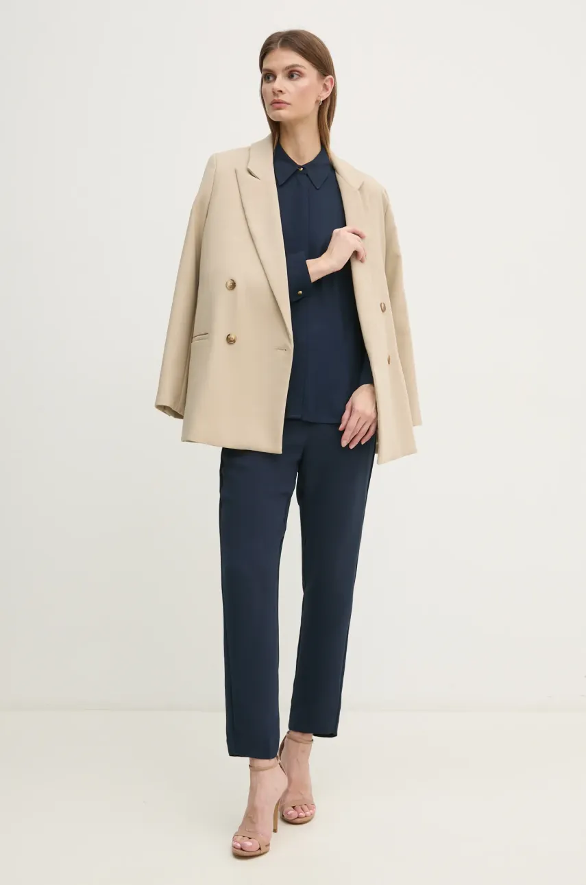 Рубашка Tommy Hilfiger женская цвет синий relaxed классический воротник WW0WW44045 Рубашка Tommy Hilfiger женская цвет синий relaxed классический воротник WW0WW44045