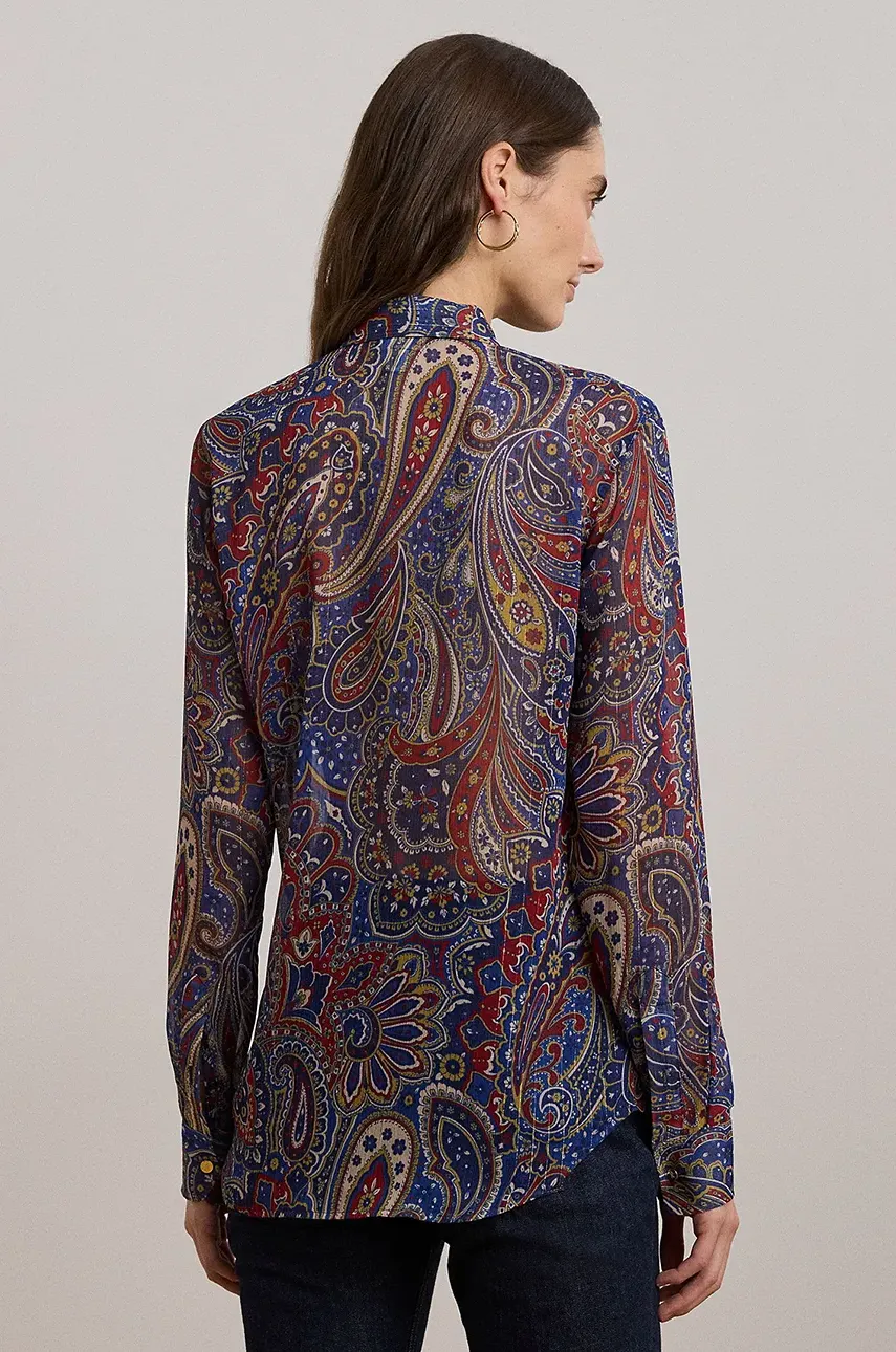 Рубашка Lauren Ralph Lauren женская slim шнурованное декольте 200957154 Рубашка Lauren Ralph Lauren женская slim шнурованное декольте 200957154