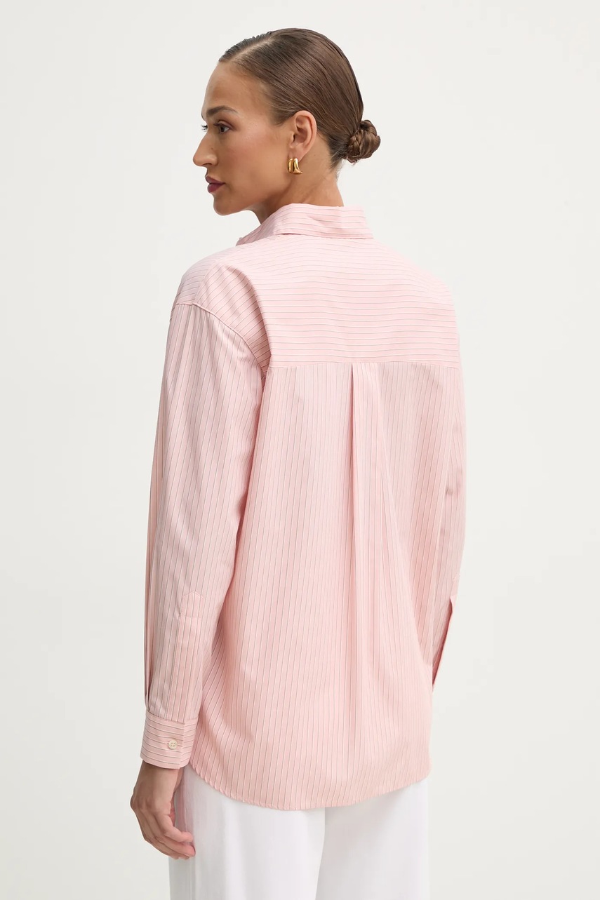 Βαμβακερό πουκάμισο Pinko χρώμα: ροζ, 104026 A2FH φωτογραφία