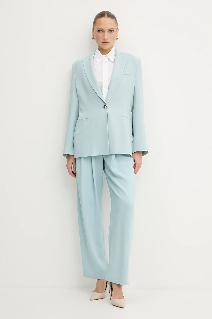 Хлопковая рубашка Pinko цвет белый regular классический воротник 105058 A2CR