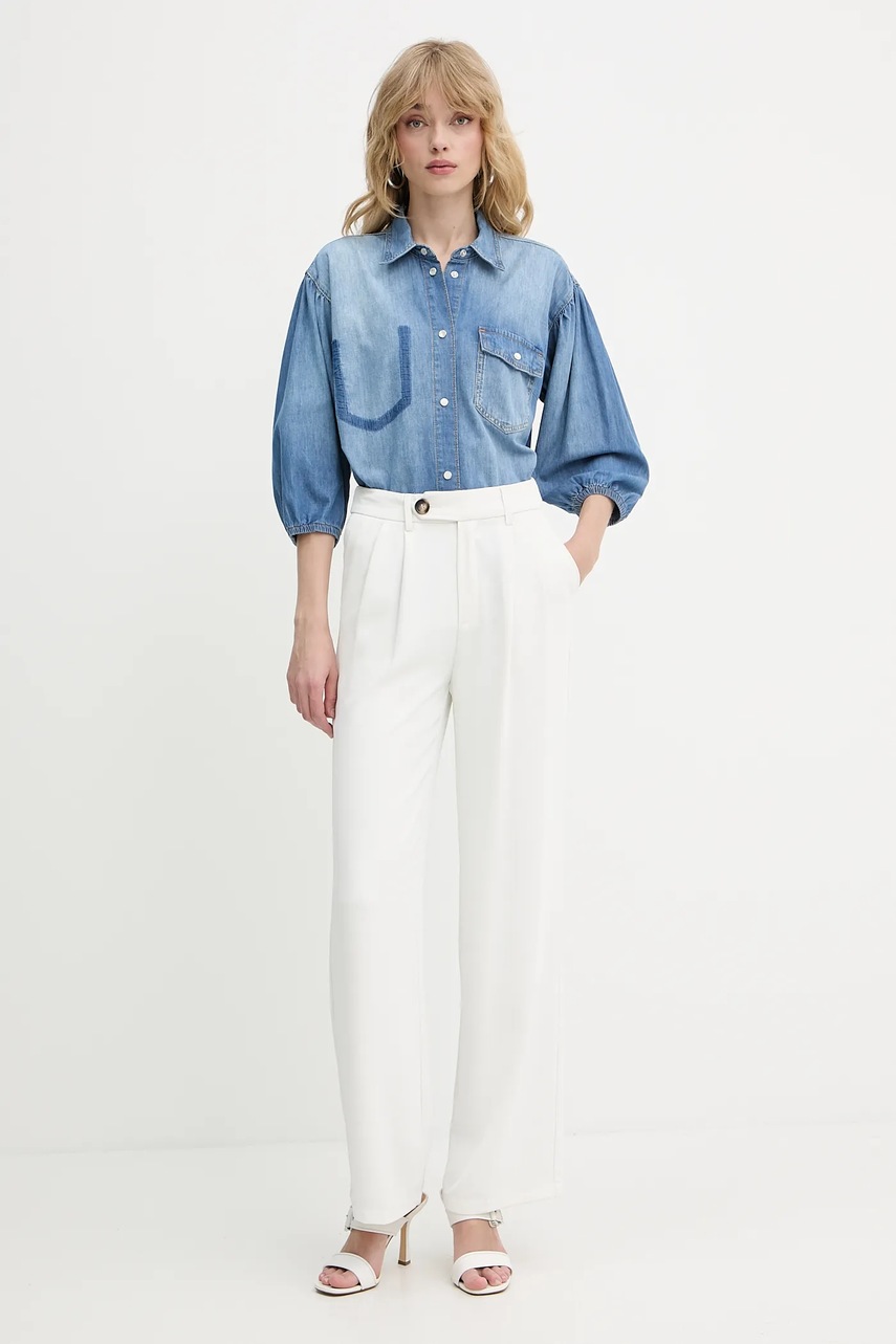 Джинсовая рубашка Pinko regular классический воротник 104629 A2DT