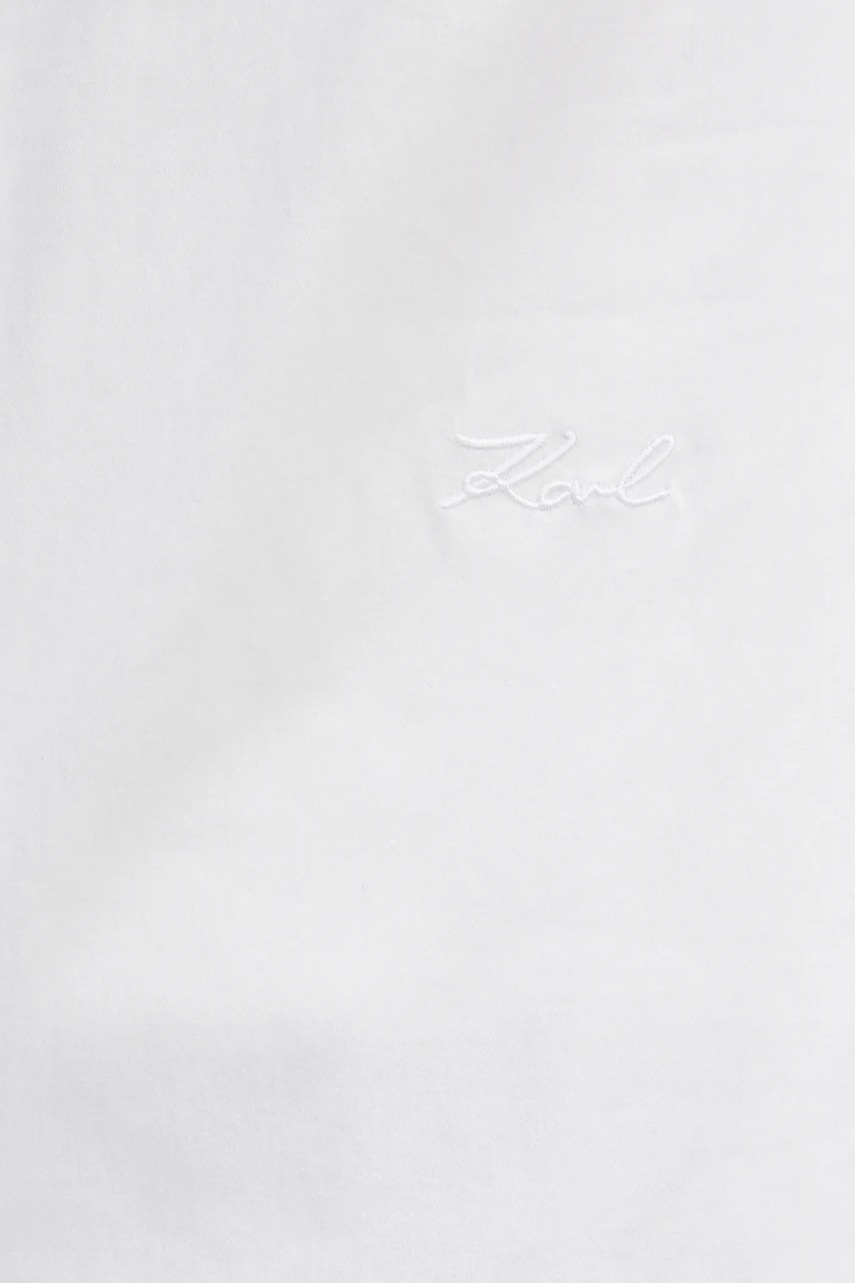 Сорочка Karl Lagerfeld жіноча колір білий regular класичний комір A1W11004 