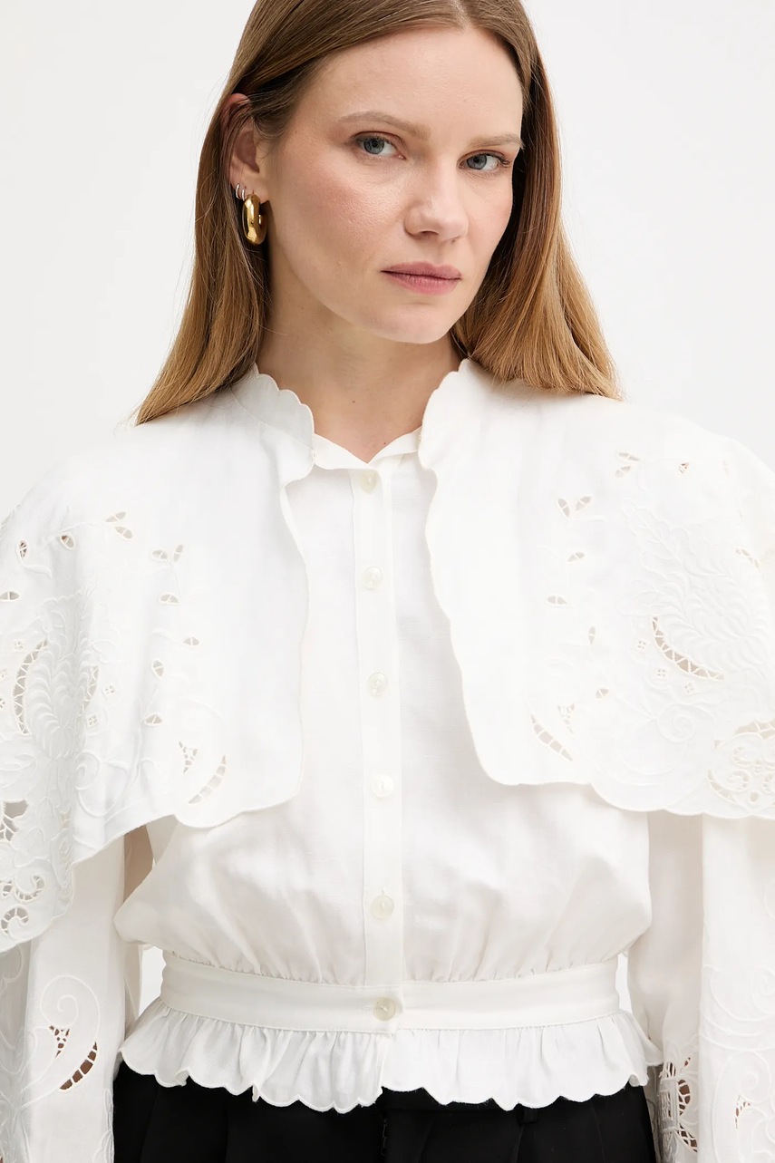 Πουκάμισο από λινό Twinset φωτογραφία