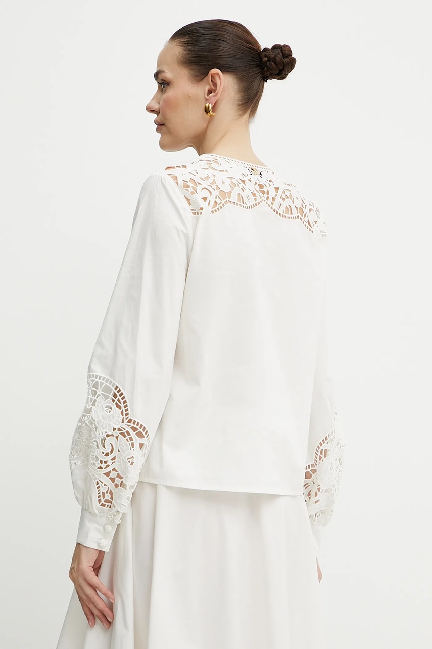 Twinset pamut ing bézs, regular, 251TT2333 termék 2. képe