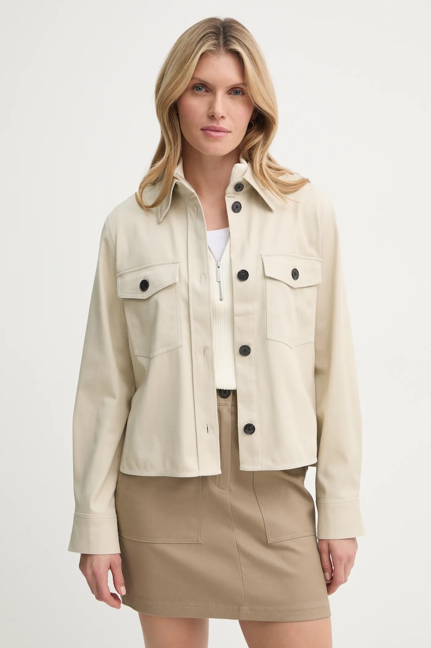 Marc O\'Polo cămașă femei, culoarea bej, cu guler clasic, regular, 500001974005