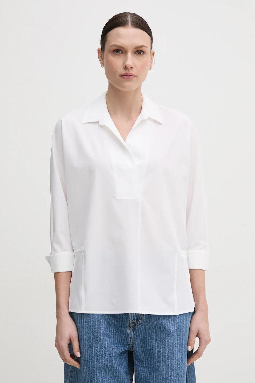 Joseph Ribkoff bluza femei, culoarea alb, neted, 251948 Joseph Ribkoff bluza femei, culoarea alb, neted, 251948