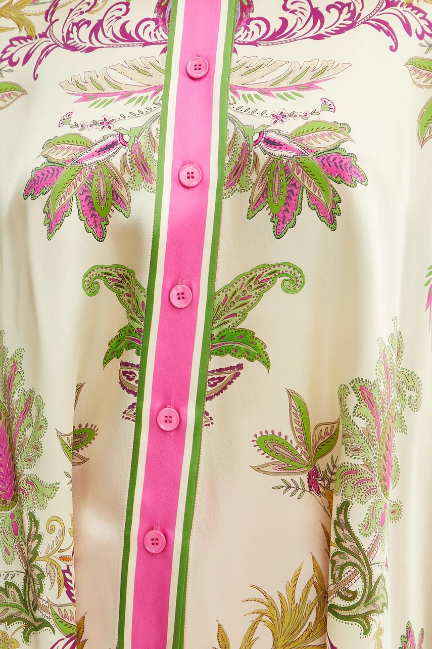 Μεταξωτό πουκάμισο Luisa Spagnoli χρώμα: ροζ, 541734 φωτογραφία