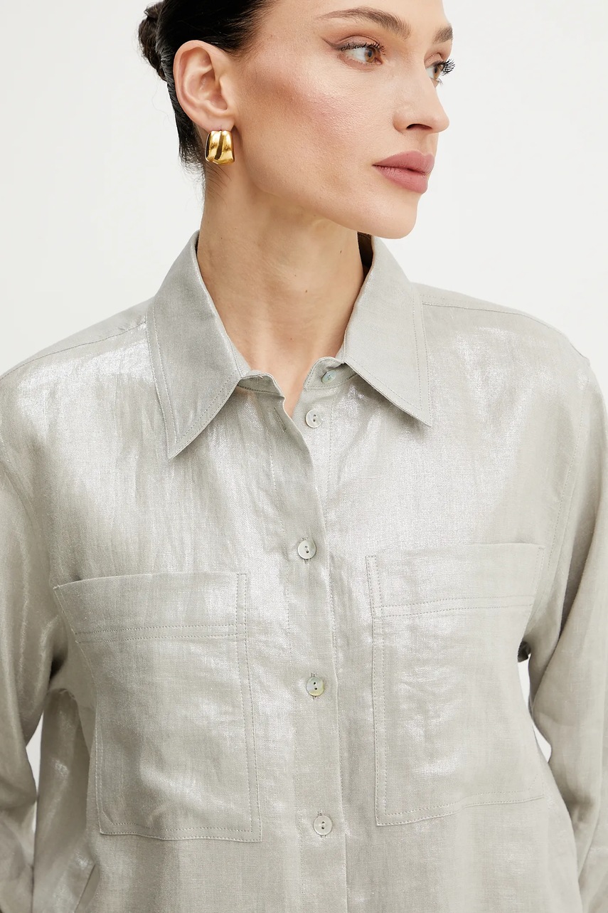 Lněná košile Marella LARIX (obrázek 4)