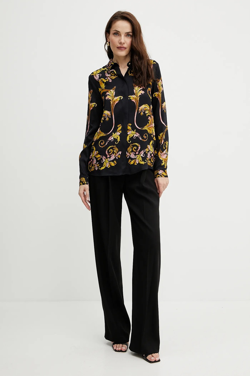 Рубашка Versace Jeans Couture цвет чёрный regular классический воротник 78HAL2P1 NS634