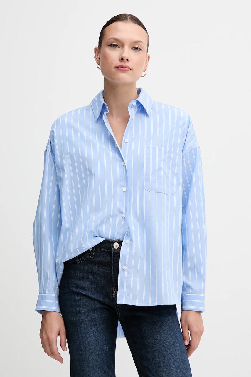 Sisley cămașă din bumbac cu guler clasic, relaxed, 5LKYLQ08H