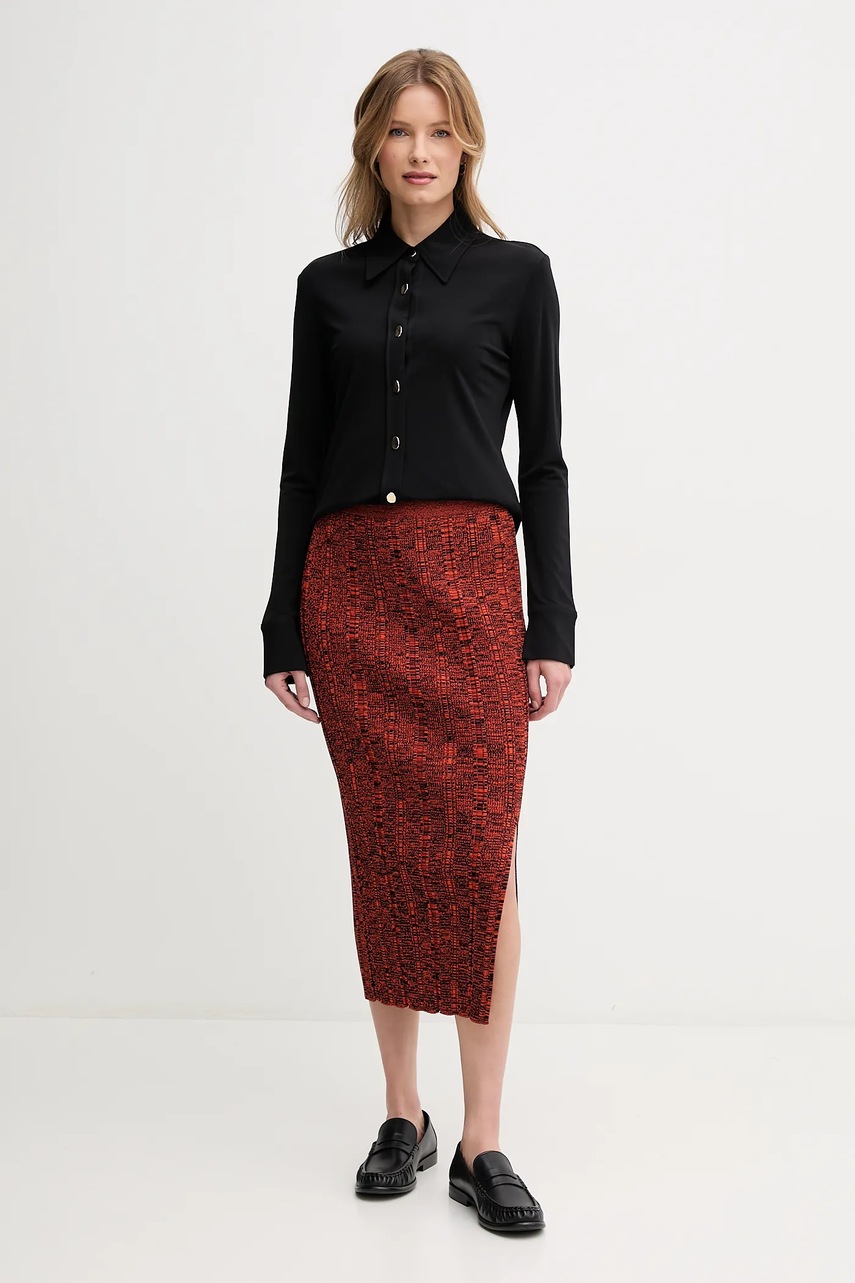 Рубашка Sisley цвет чёрный regular классический воротник 5FNTLQ08K