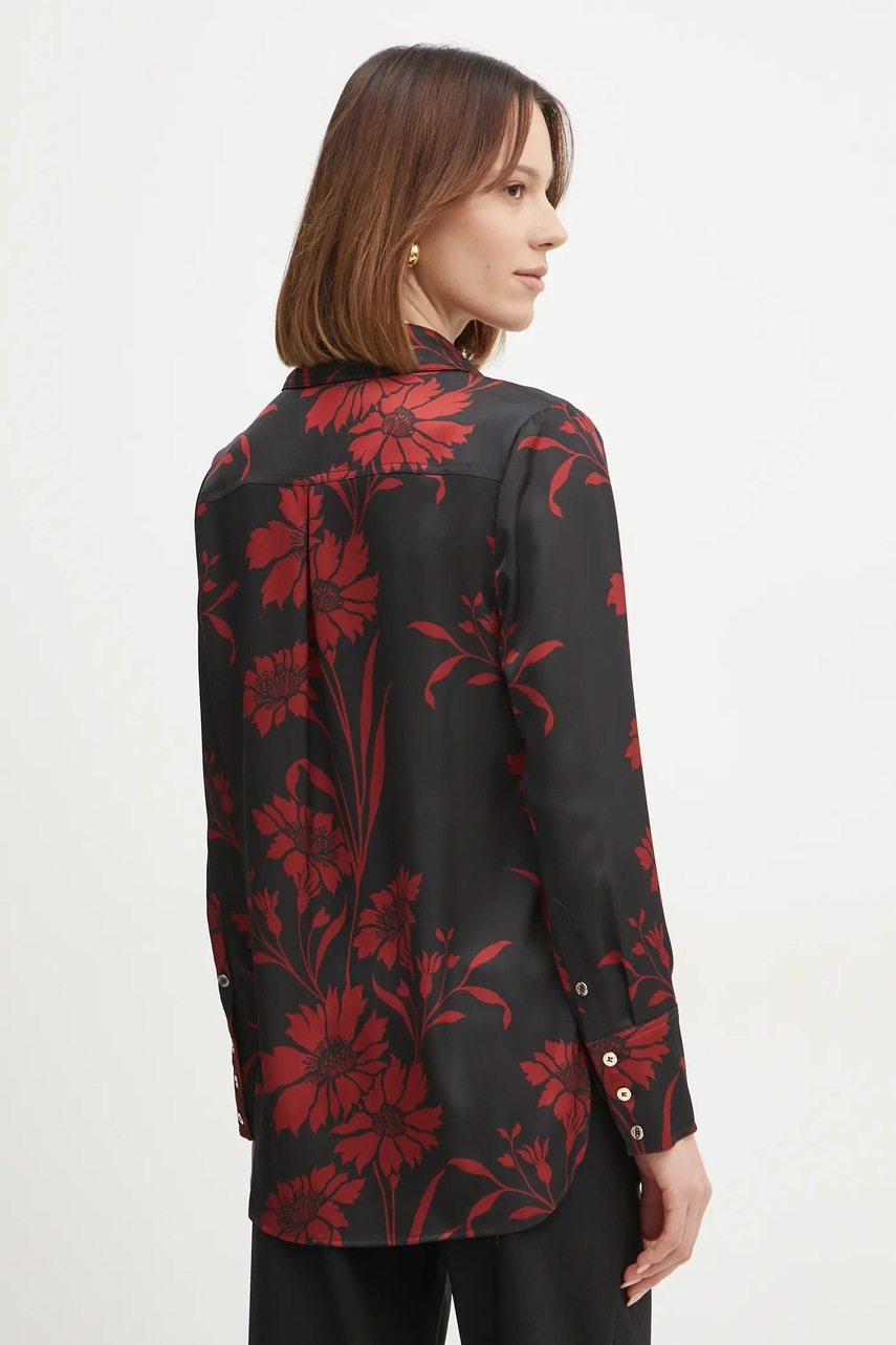 Πουκάμισο Marciano Guess MOLLY χρώμα: μαύρο, 5RGH34 9917Z φωτογραφία