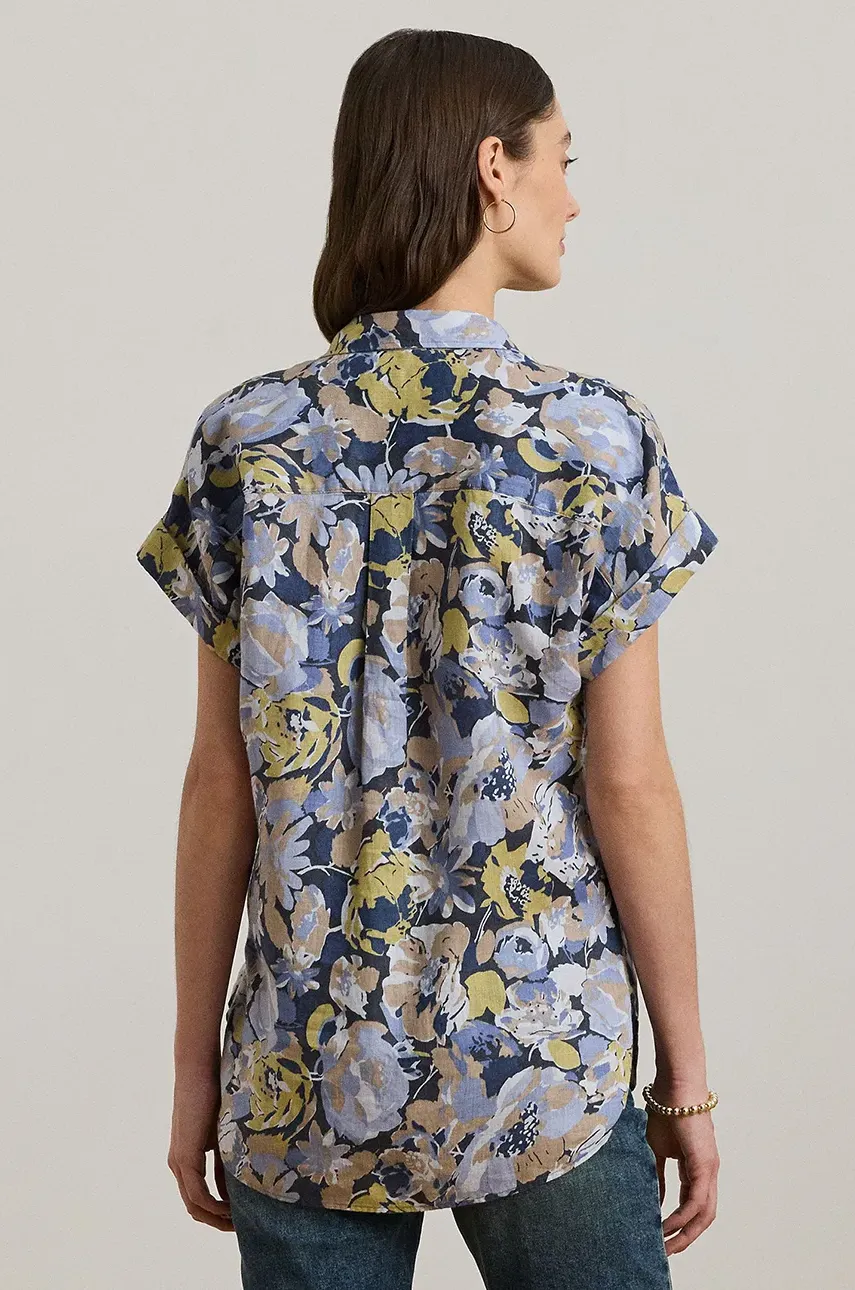 Льняная рубашка Lauren Ralph Lauren женская relaxed классический воротник 200968905 Льняная рубашка Lauren Ralph Lauren женская relaxed классический воротник 200968905