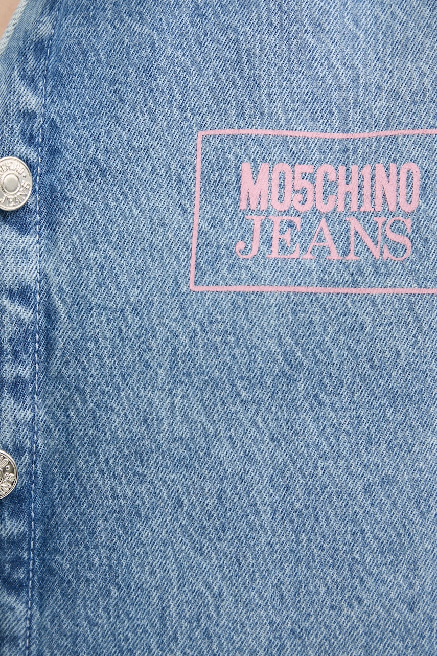 Rifľová košeľa Moschino Jeans