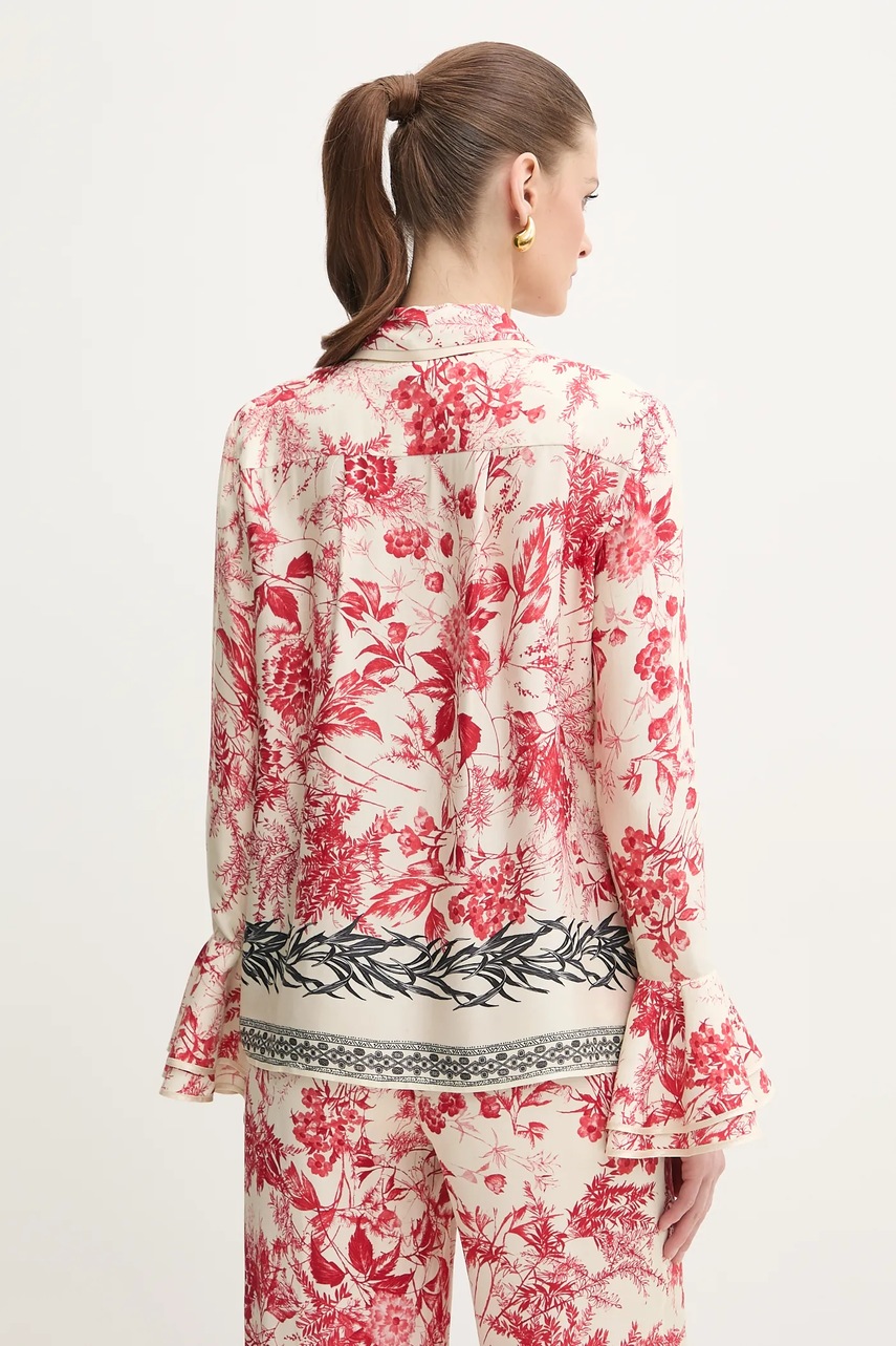 Πουκάμισο Simona Corsellini χρώμα: μπεζ, P25CPCA001 φωτογραφία