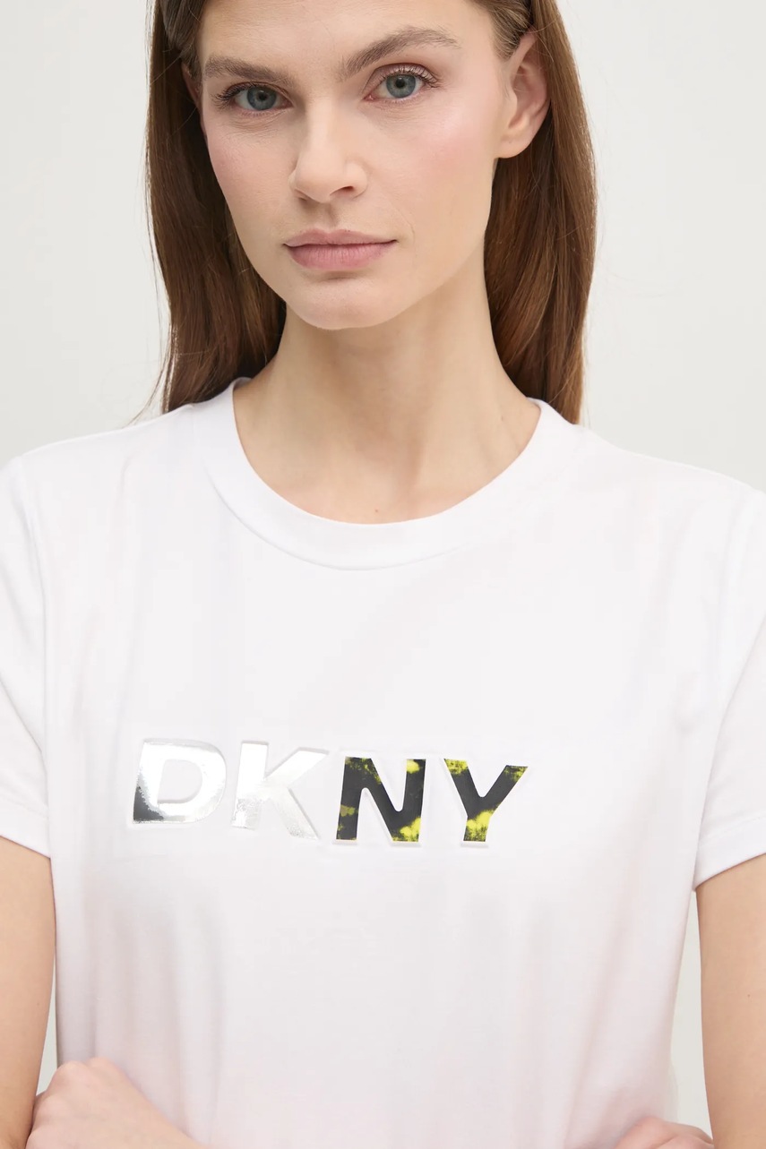 Μπλουζάκι Dkny χρώμα: άσπρο, P4KHAWNA φωτογραφία