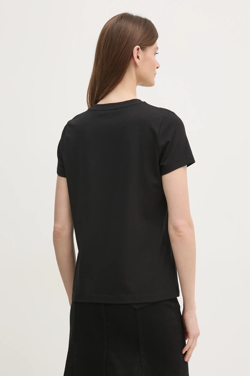 Μπλουζάκι Dkny χρώμα: μαύρο, P4KHAWNA φωτογραφία