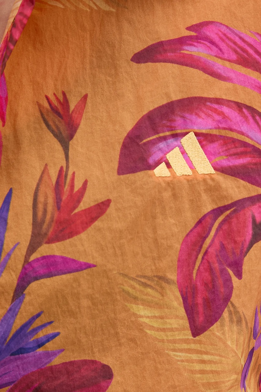 Πουκάμισο adidas x Farm Rio χρώμα: πορτοκαλί, JD6281 φωτογραφία