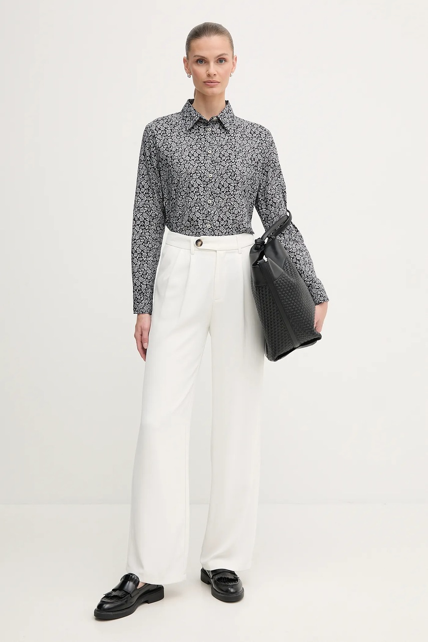 Рубашка United Colors of Benetton цвет белый regular классический воротник 5Q6SDQ0AY