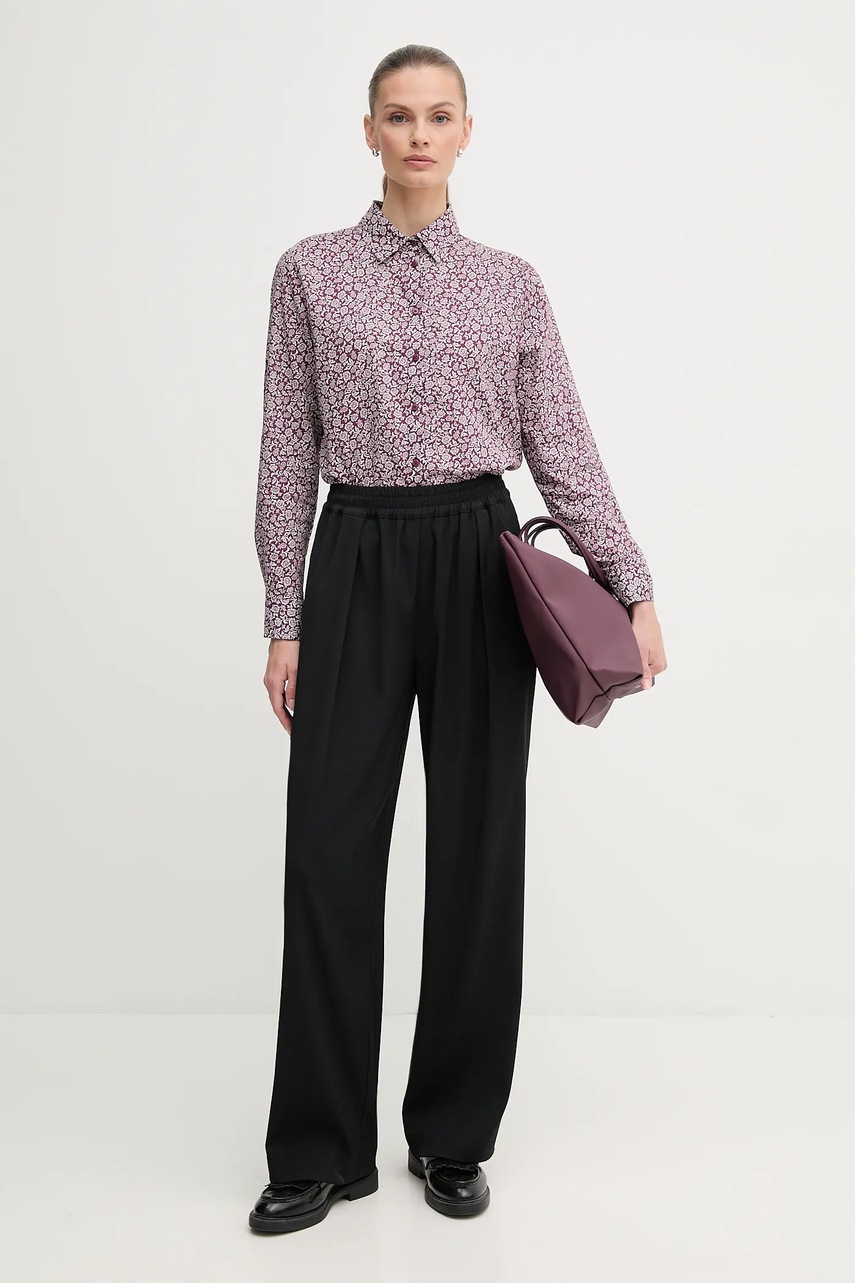 Рубашка United Colors of Benetton цвет белый regular классический воротник 5Q6SDQ0AY