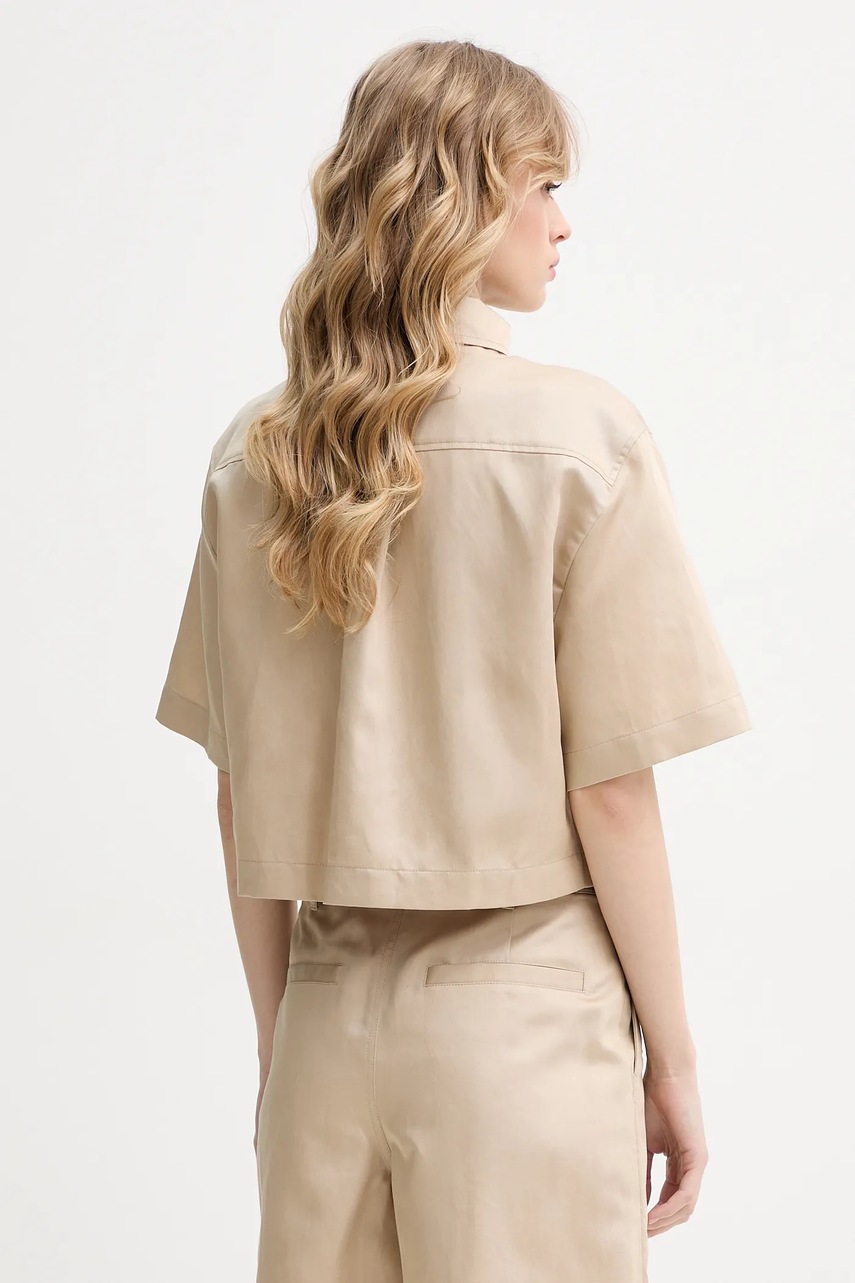 Πουκάμισο με μείγμα από λινό Moschino Jeans φωτογραφία