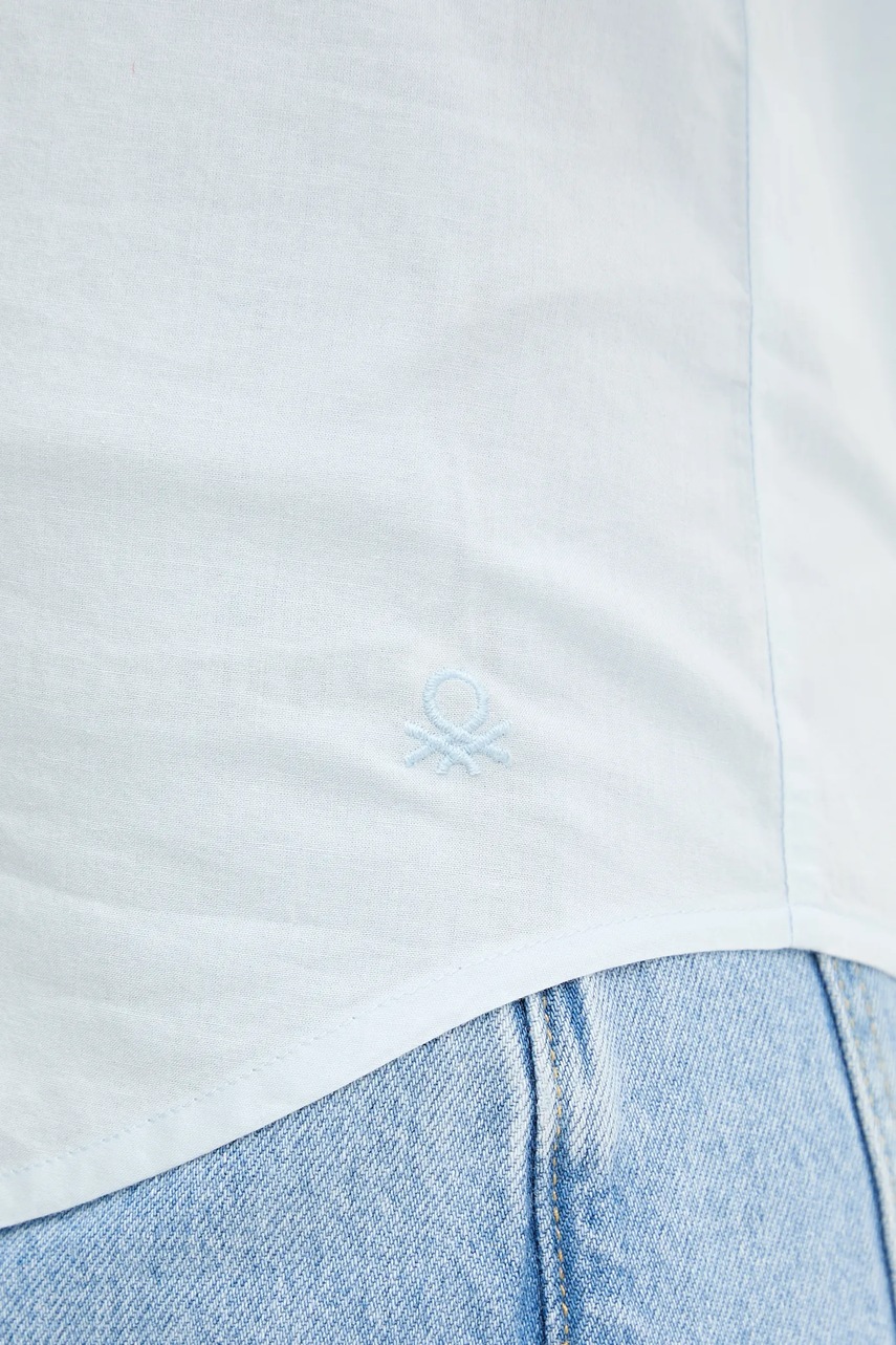 Βαμβακερό πουκάμισο United Colors of Benetton φωτογραφία