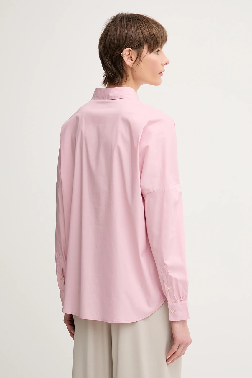 Πουκάμισο United Colors of Benetton χρώμα: ροζ, 54KXDQ0B2 φωτογραφία