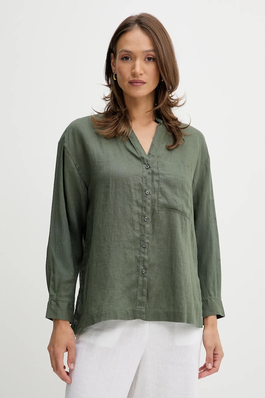United Colors of Benetton camasa de in culoarea verde, relaxed, 5BMLDQ0BA