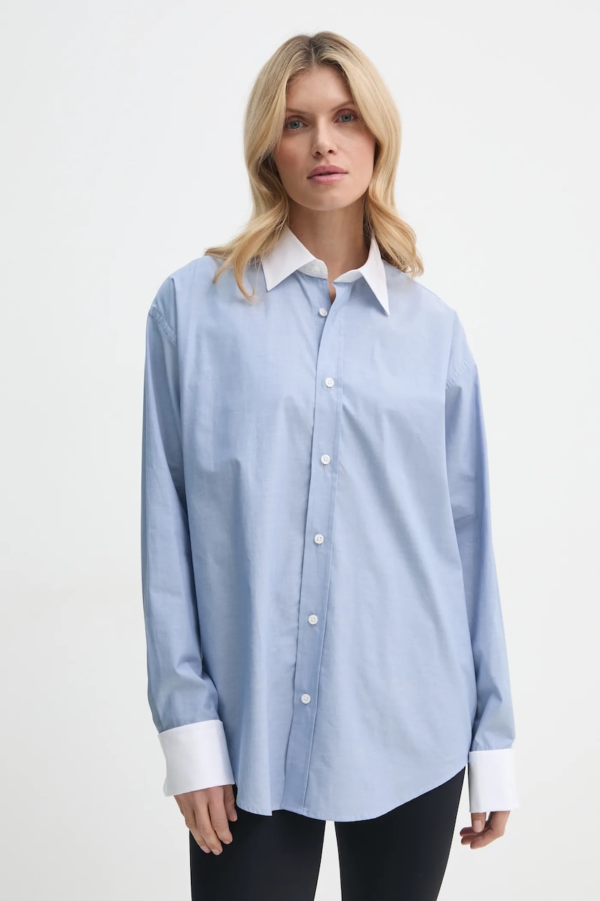 Filippa K camasa din bumbac femei, cu guler clasic, relaxed, 31105 Filippa K camasa din bumbac femei, cu guler clasic, relaxed, 31105