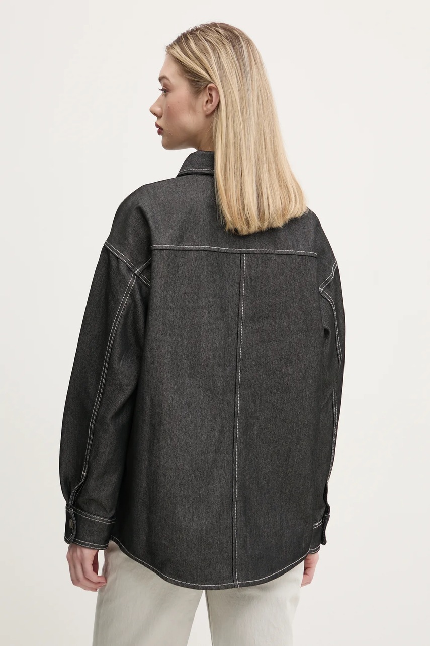 Πουκάμισο Guess Originals χρώμα: γκρι, W5RG67 D5L30 φωτογραφία