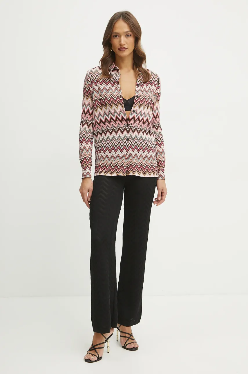 Рубашка Missoni женская цвет розовый regular классический воротник DS25SJ0G.BR00ZU Рубашка Missoni женская цвет розовый regular классический воротник DS25SJ0G.BR00ZU