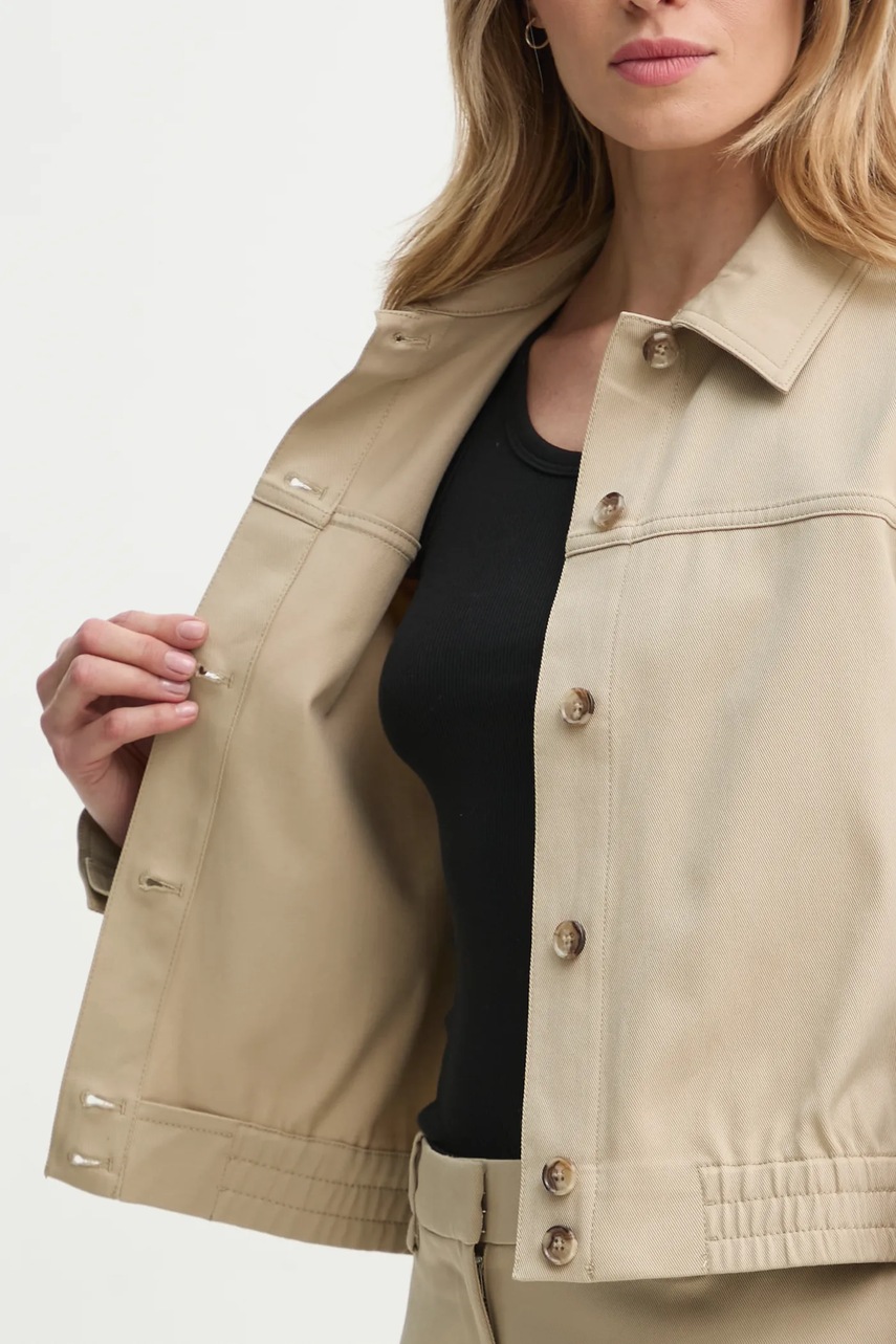 Μπουφάν Samsoe Samsoe SAESMELLA χρώμα: μπεζ, F25100009 φωτογραφία