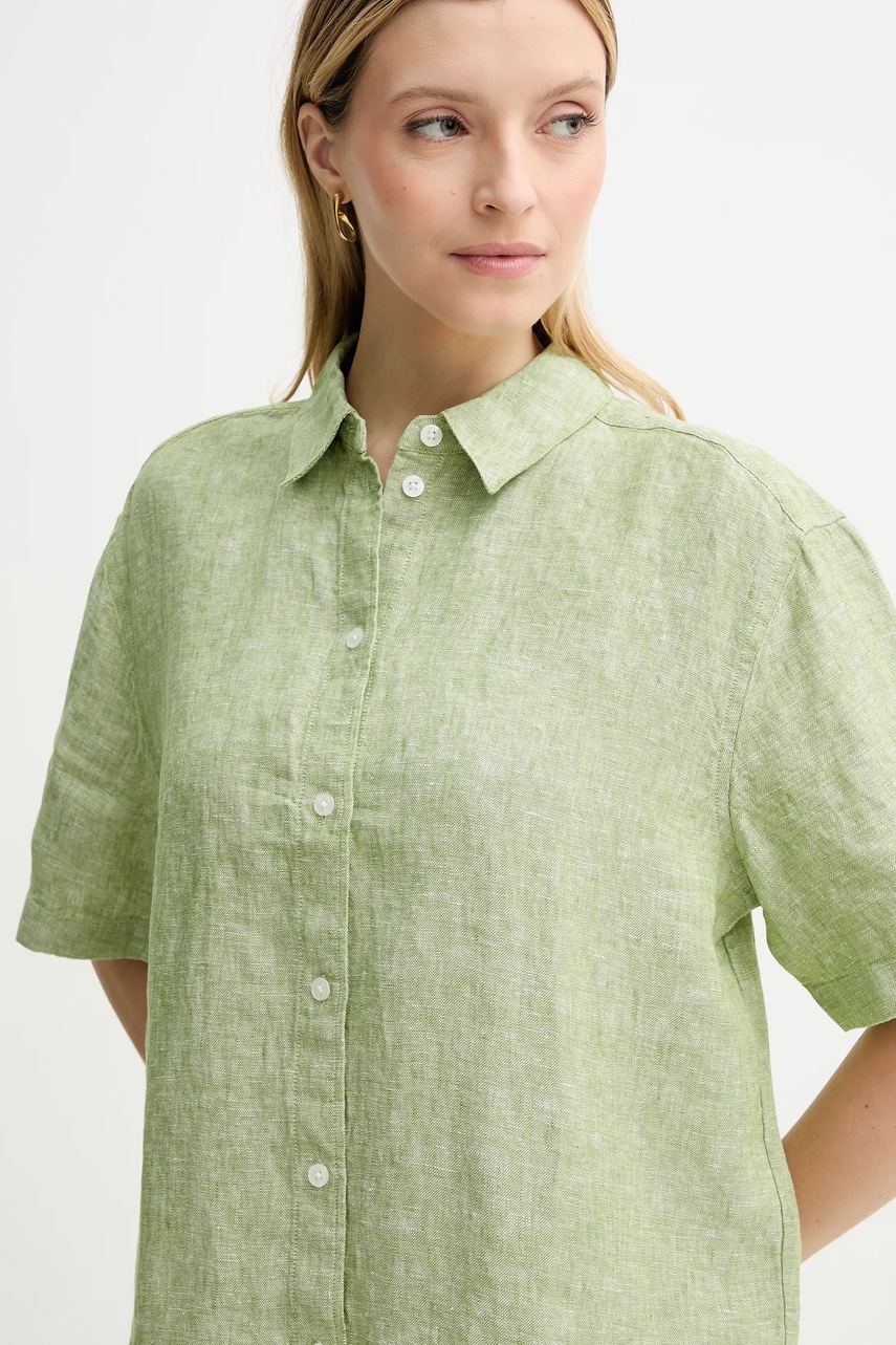 Πουκάμισο από λινό Samsoe Samsoe SALARIKAR F25100188 φωτογραφία