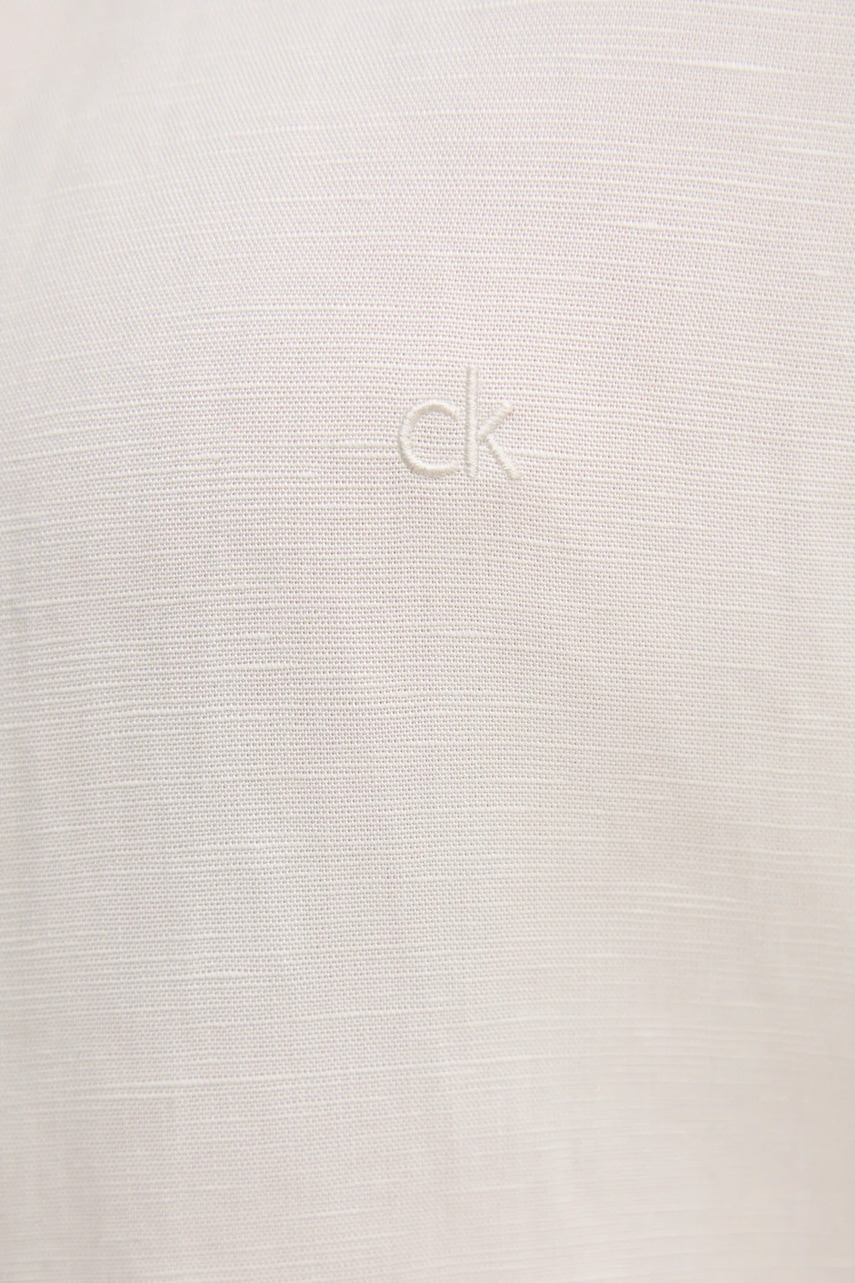 Košeľa s prímesou ľanu Calvin Klein