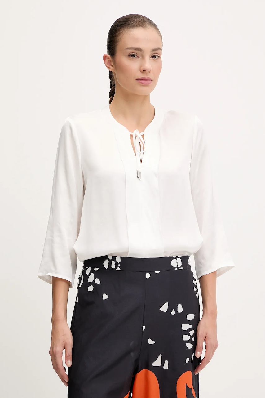 Sportalm bluza culoarea alb, uni, 500142